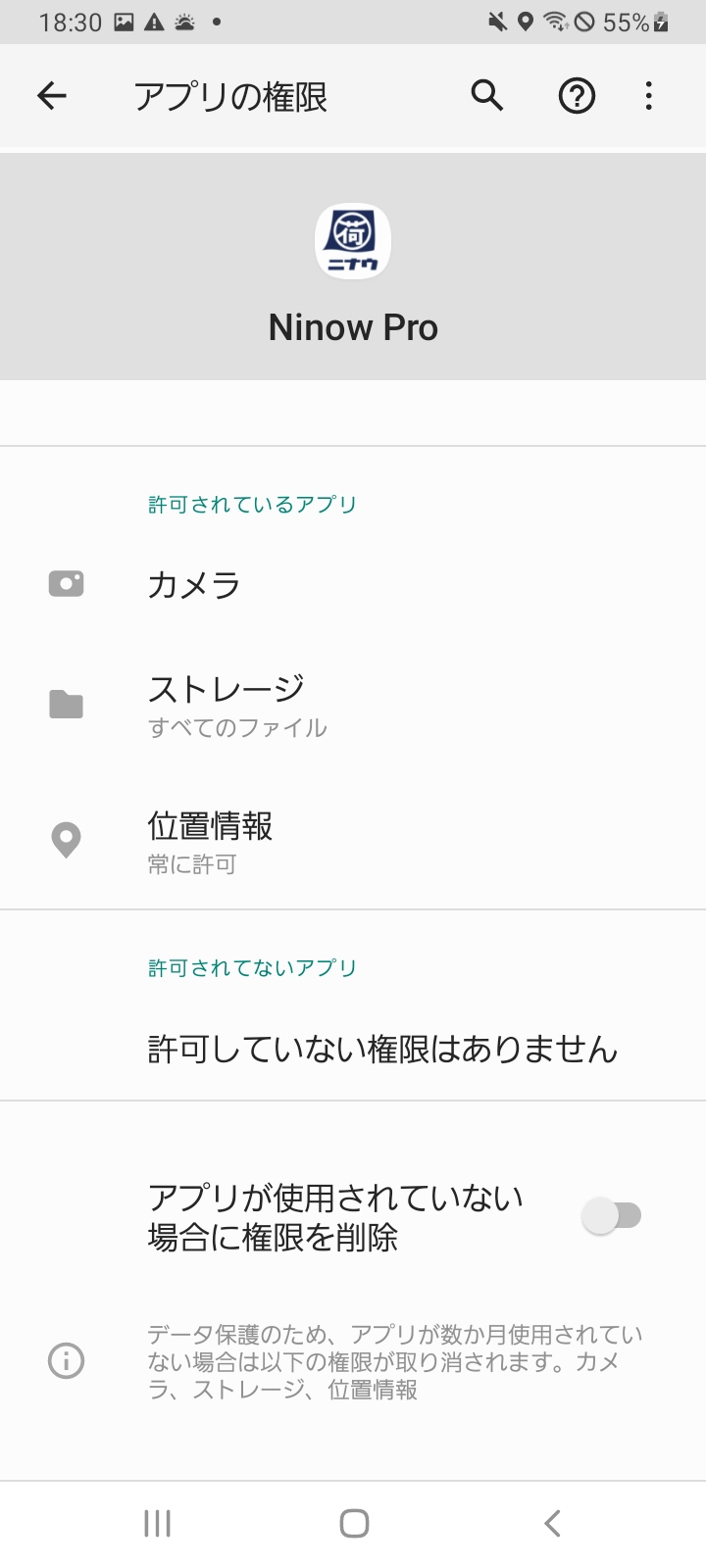 権限一覧